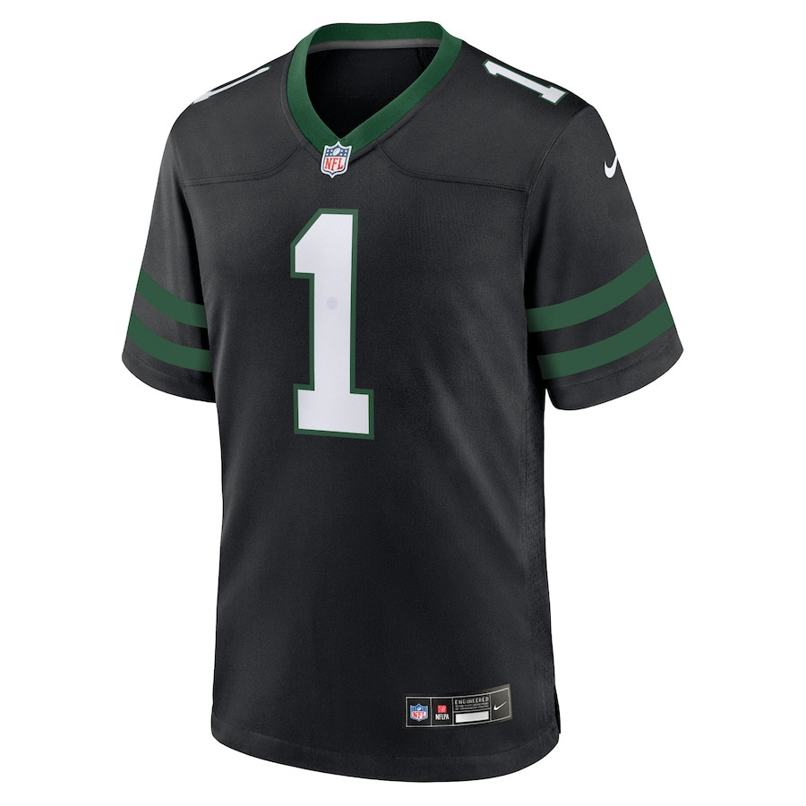 Ahmad Sauce Gardner 1 New York Jets Alternate Game Legacy Black NFL Jersey Men's