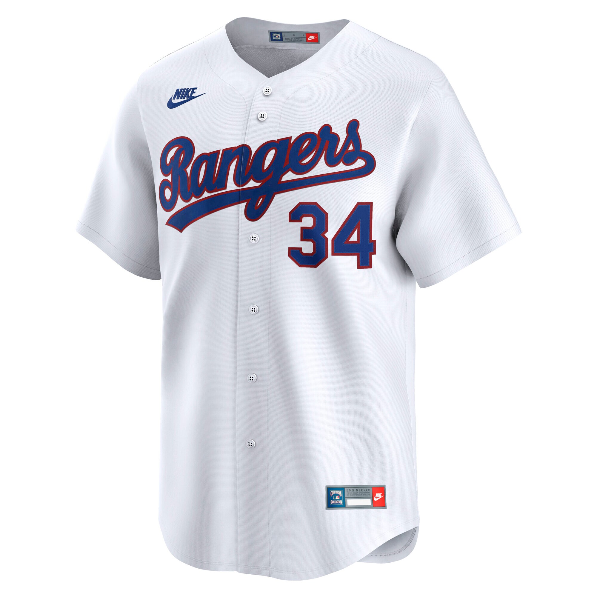 Texas Rangers Nolan Ryan White Throwback Cooperstown Collection Limited MLB Jersey Men's