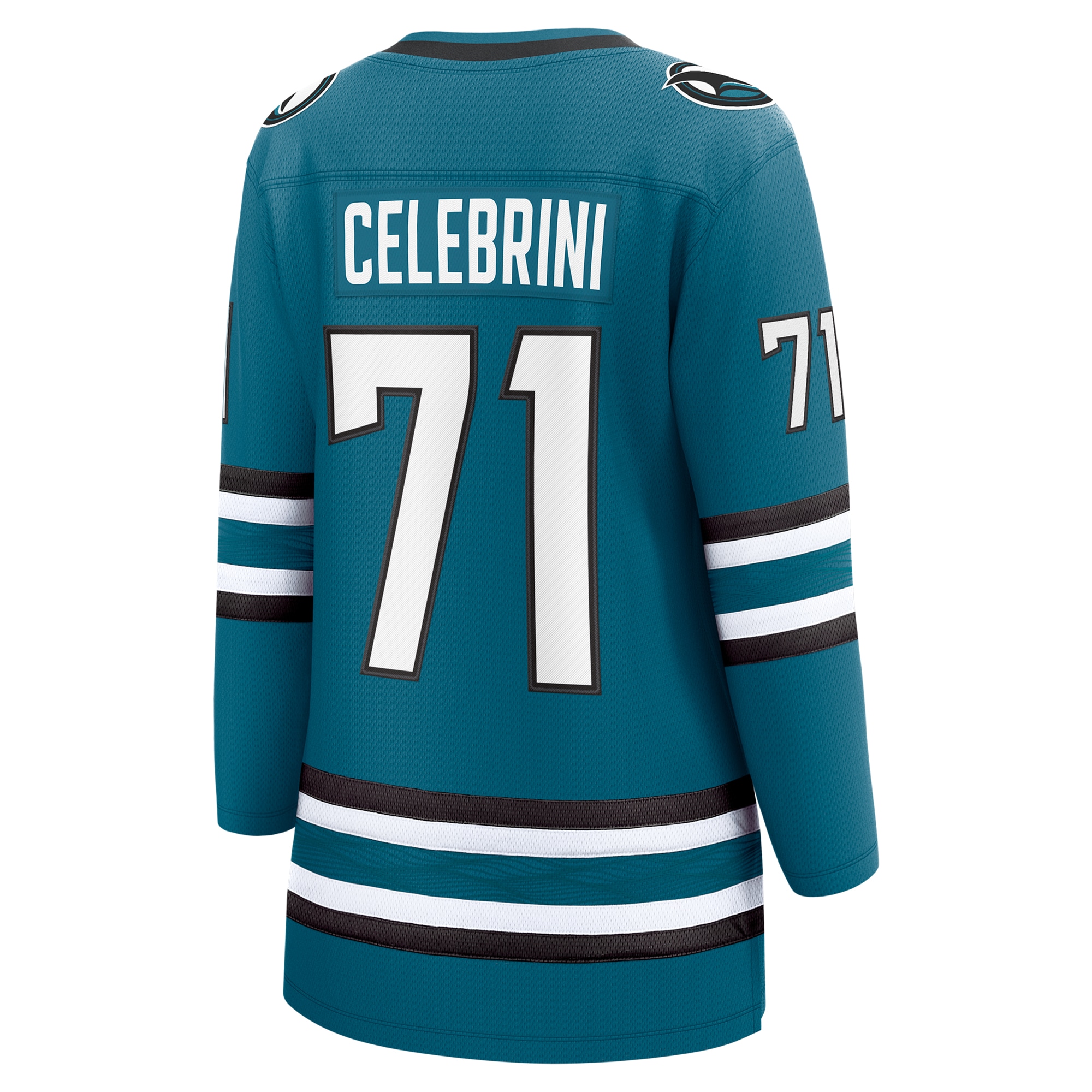 San Jose Sharks Macklin Celebrini Teal Home Breakaway NHL Jersey Women's
