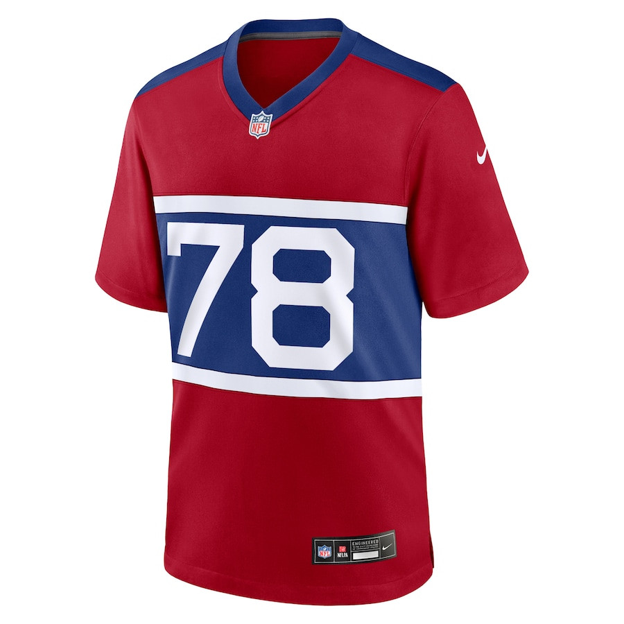 Andrew Thomas 78 New York Giants Alternate Game Century Red NFL Jersey Men's