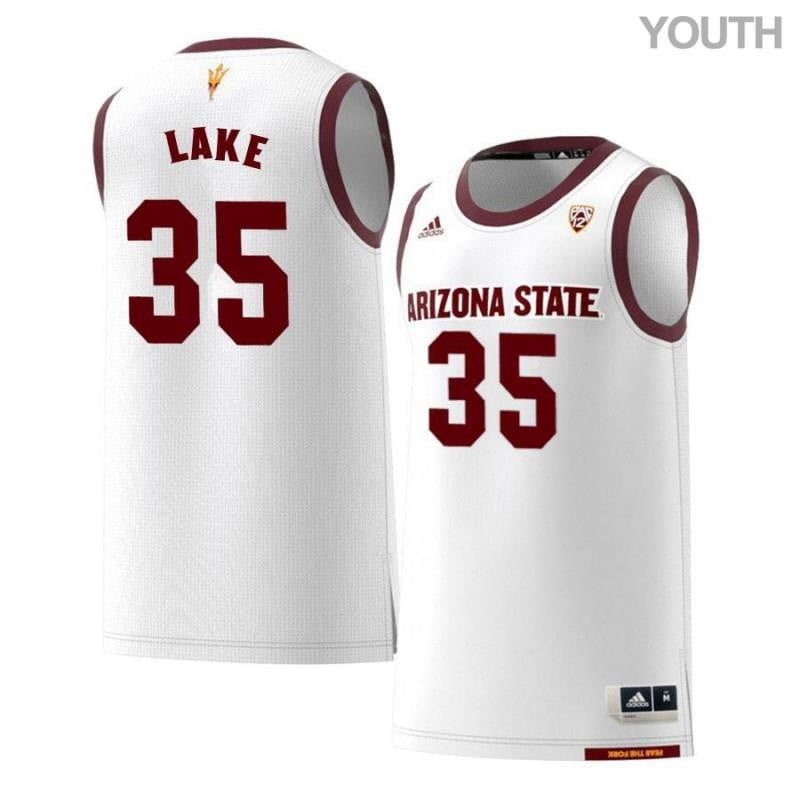 35 DeQuon Lak White Retro Arizona State Sun Devils NCAA Jersey Youth