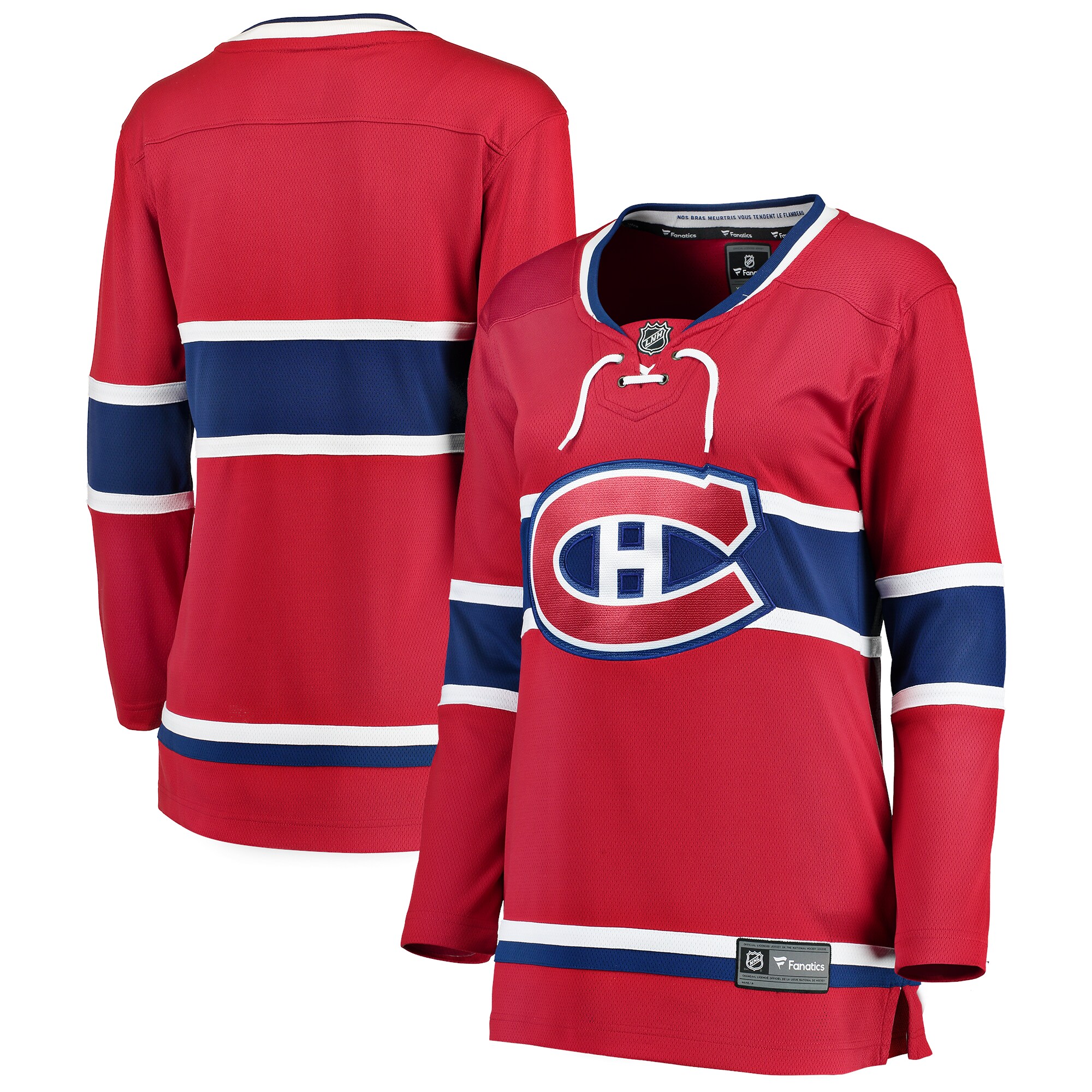 Montreal Canadiens Red Breakaway Home NHL Jersey Women's