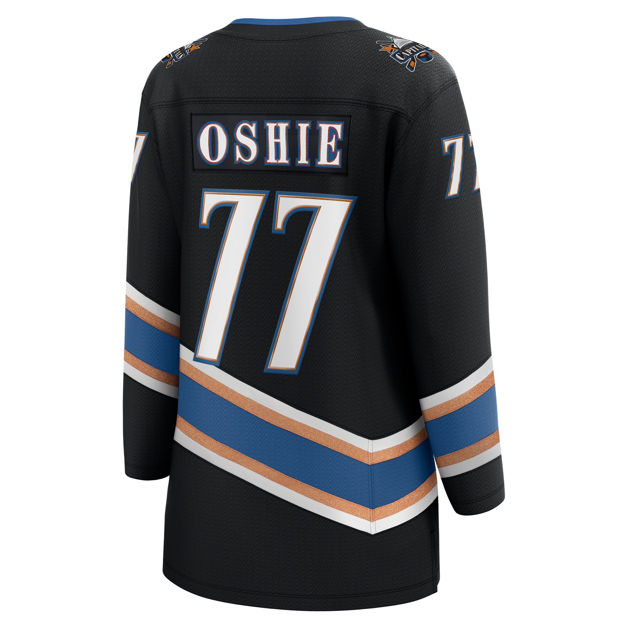 Washington Capitals TJ Oshie Black Alternate 50th Anniversary Premier Breakaway Player NHL Jersey Women's