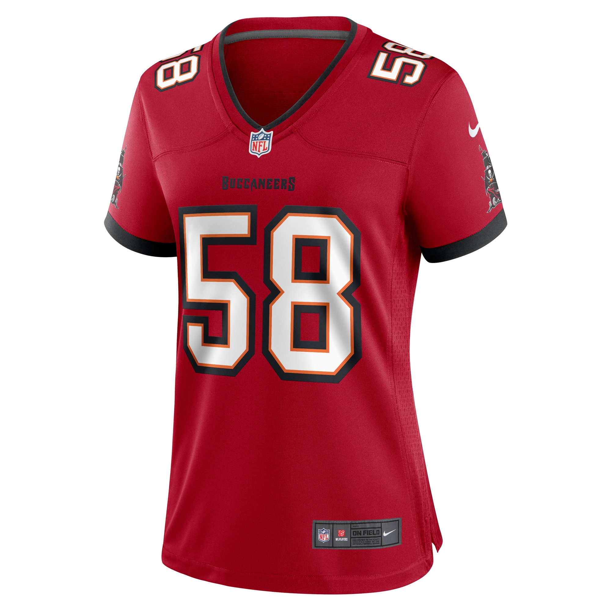 Tampa Bay Buccaneers Markees Watts Red Game NFL Jersey Women's