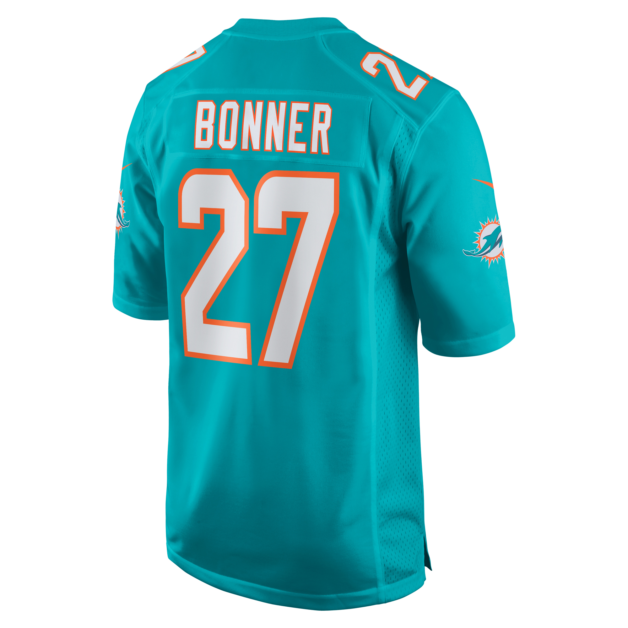 Miami Dolphins Ethan Bonner Aqua Game NFL Jersey Men's