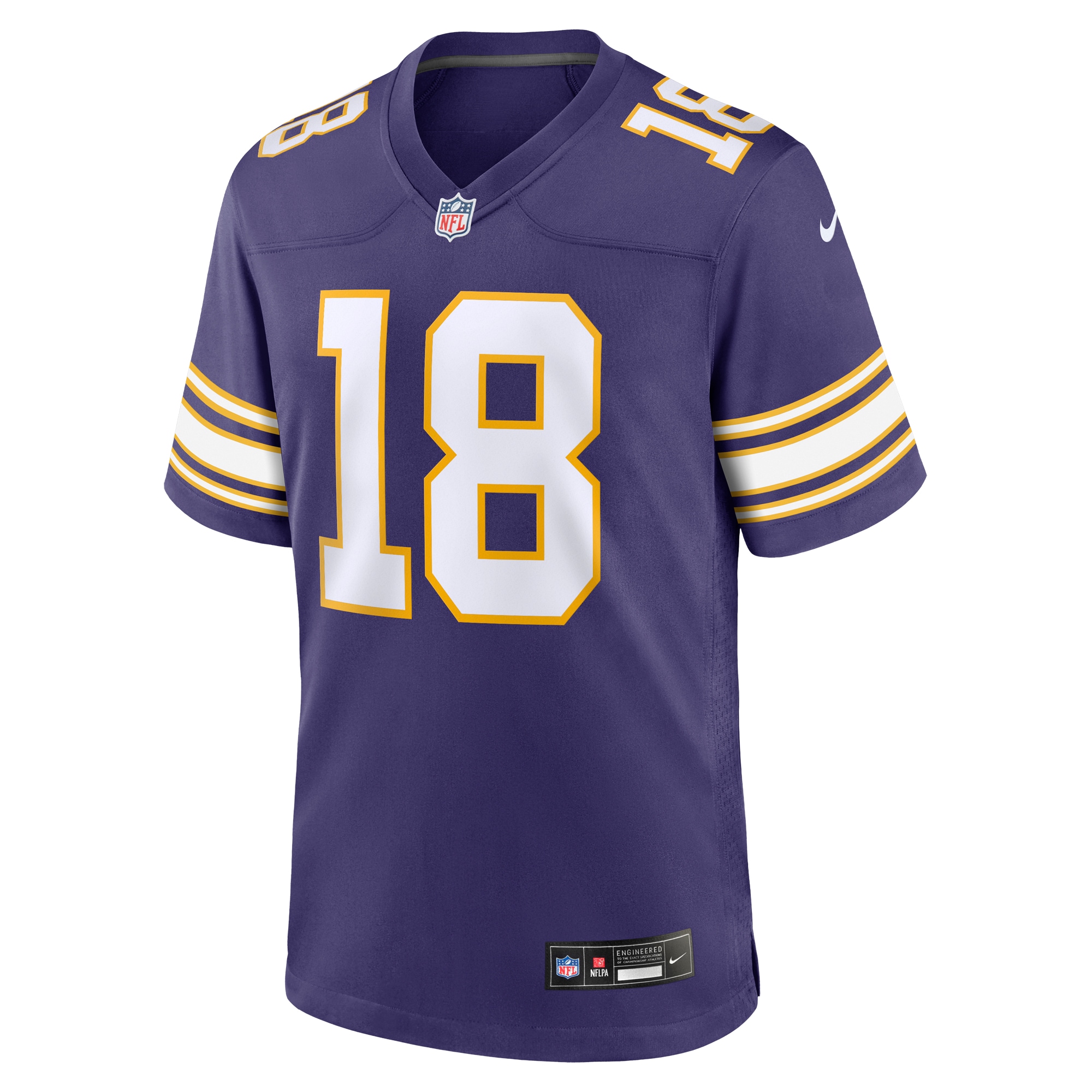 Minnesota Vikings Justin Jefferson Purple Classic Player Game NFL Jersey Men's
