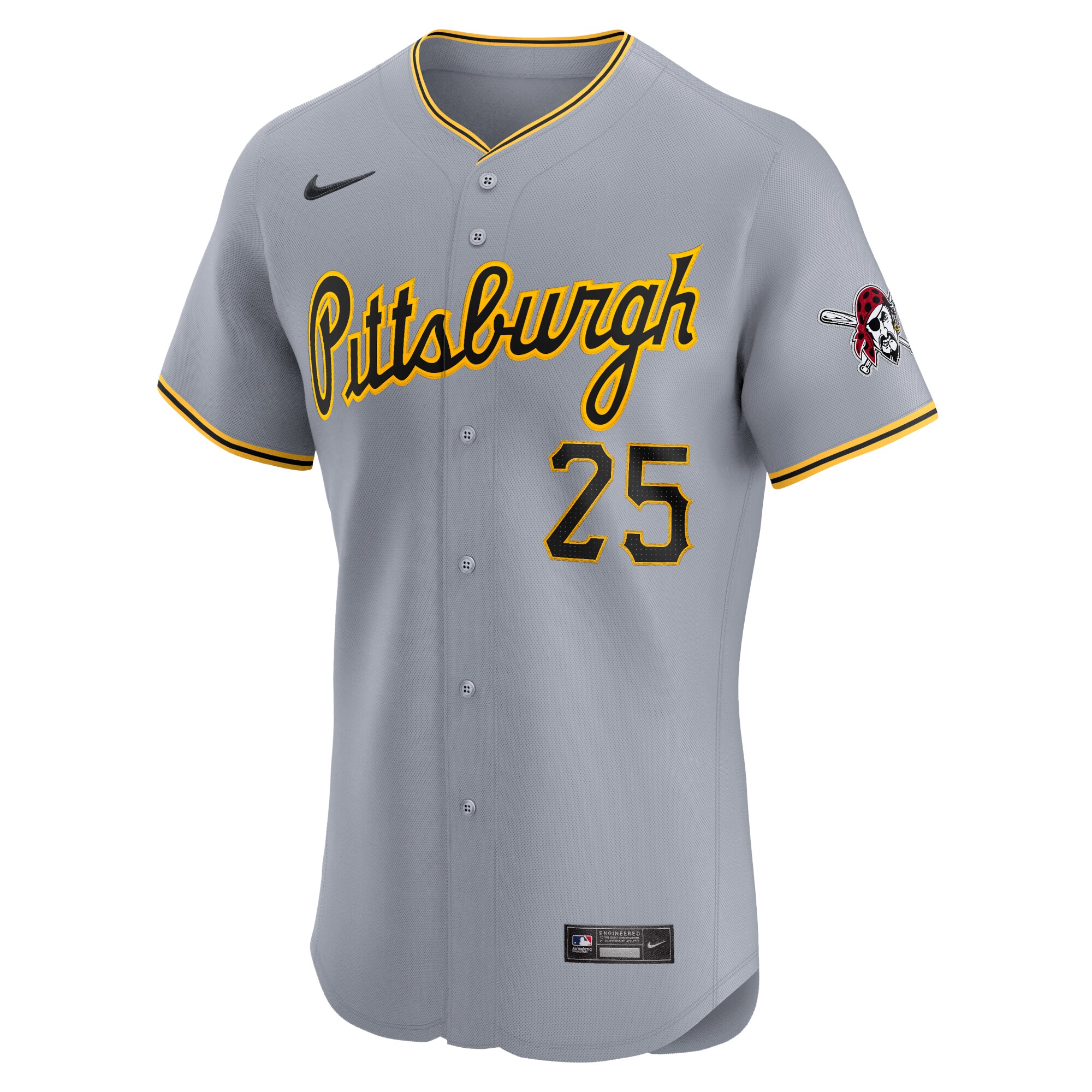 Pittsburgh Pirates Adam LaRoche Gray Road Elite Player MLB Jersey Men's