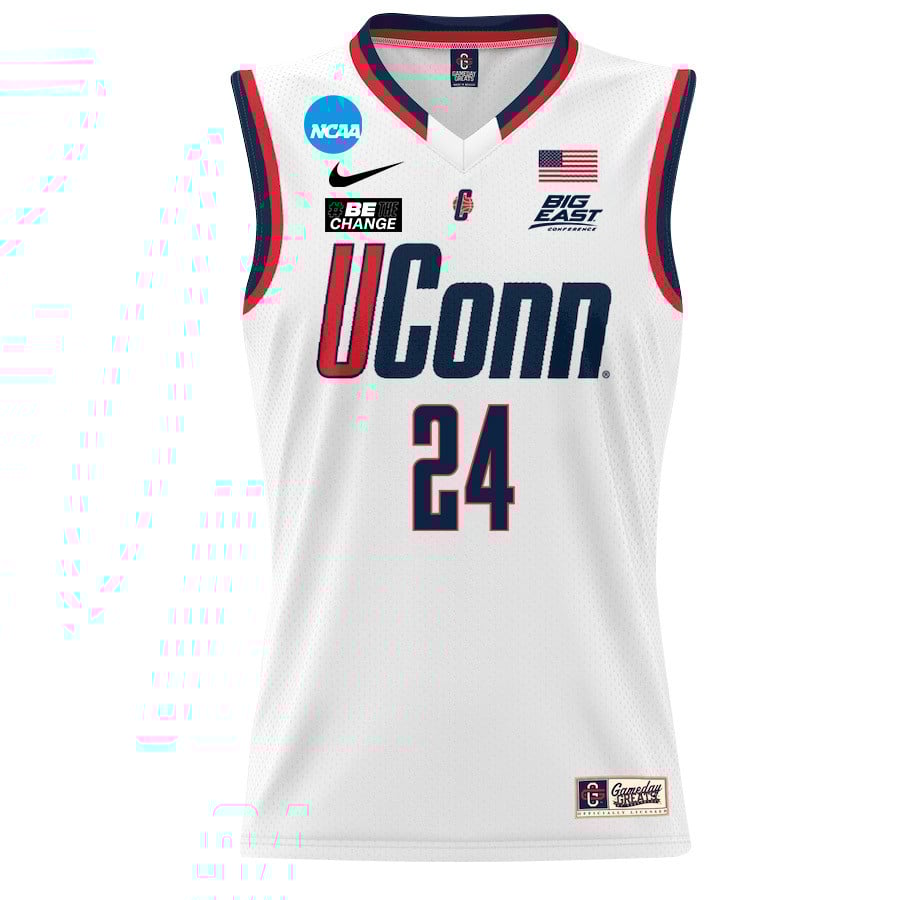 Jana El Alfy 24 UConn Huskies 2024 White Unisex NCAA Jersey Unisex