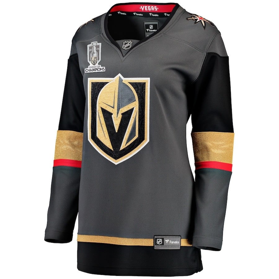 Vegas Golden Knights 2023 Stanley Cup Champions Alternate Breakaway Black NHL Jersey Women's