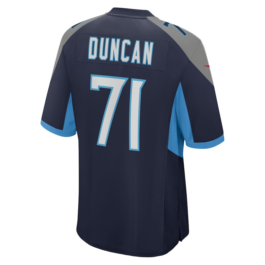 Jaelyn Duncan 71 Tennessee Titans Game Navy NFL Jersey Men's