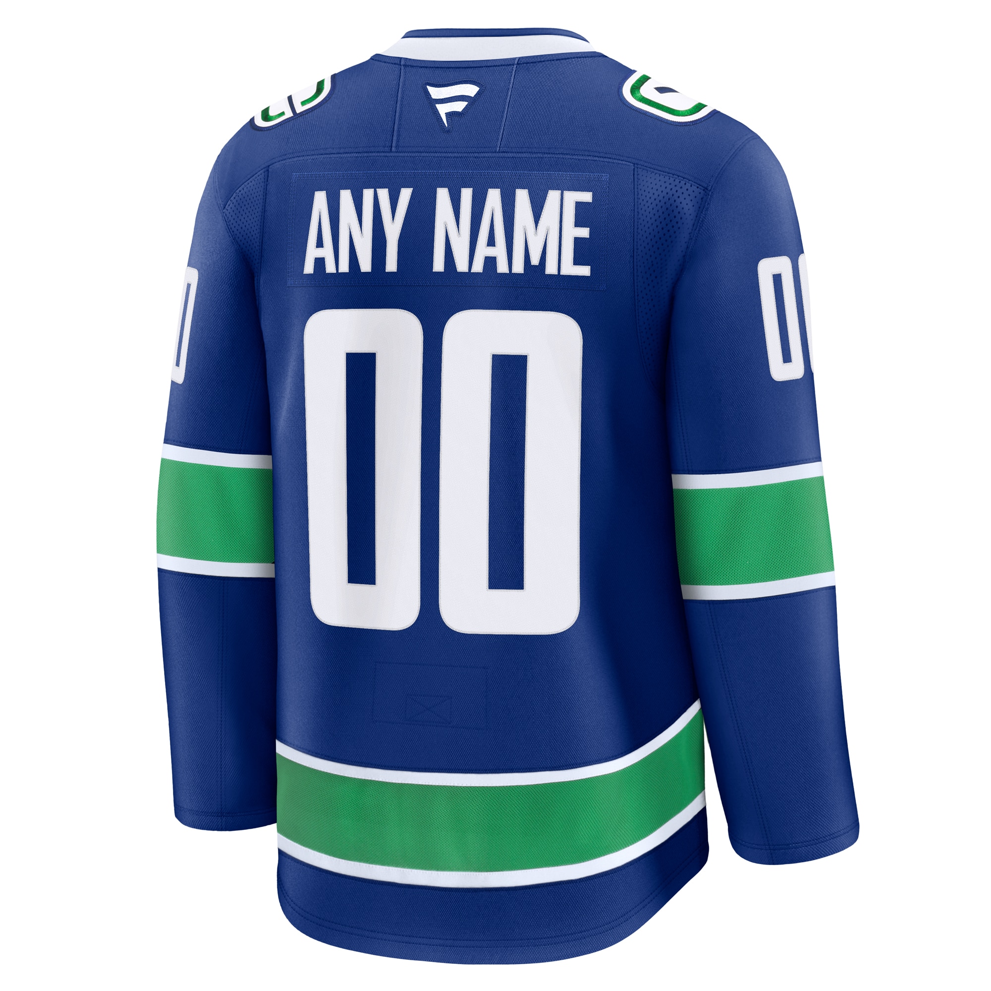 Vancouver Canucks Blue Home Premium Custom NHL Jersey Men's