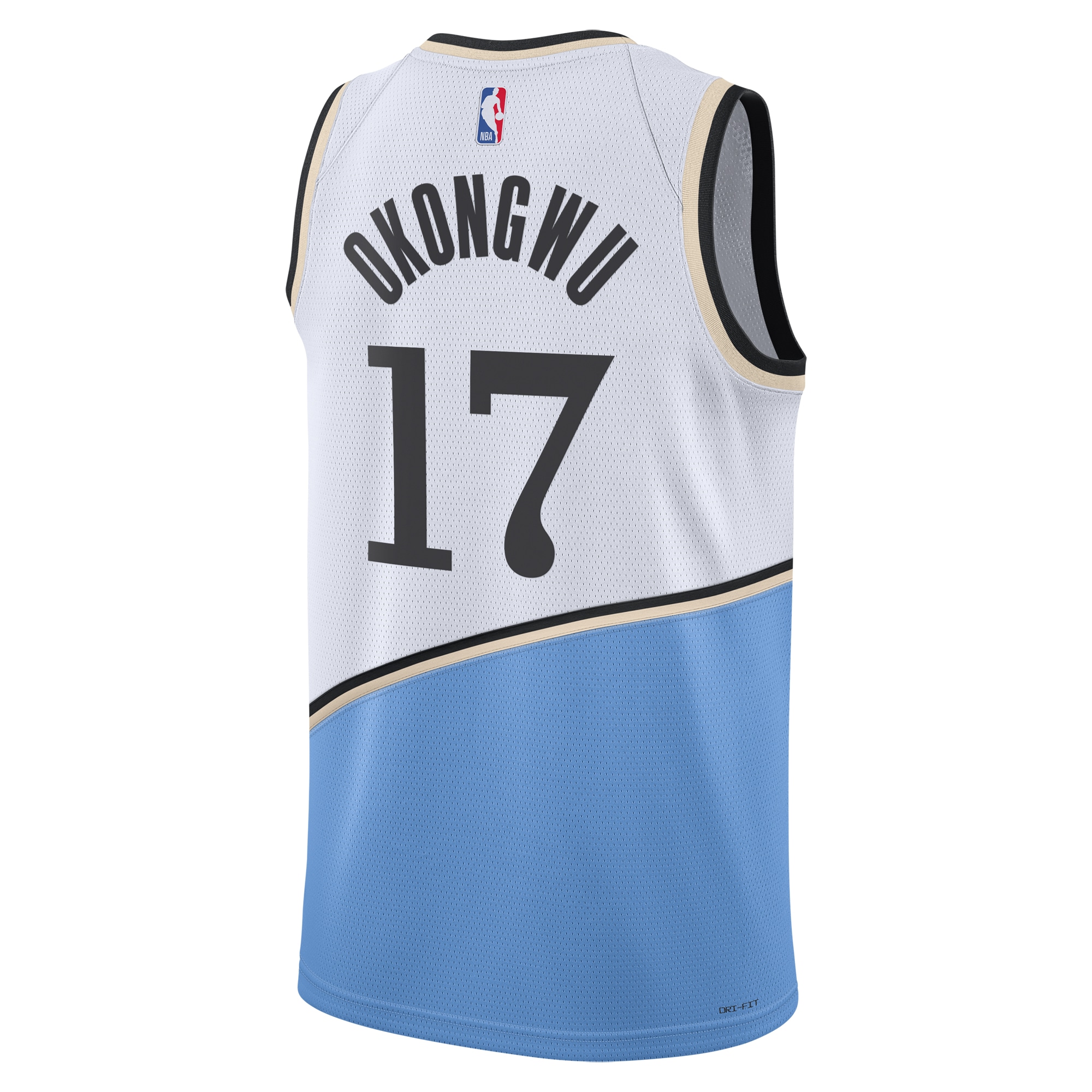 Camiseta City Edition Swingman de los Atlanta Hawks 2024 Blanco Onyeka Okongw Unisex NBA Jersey Unisex