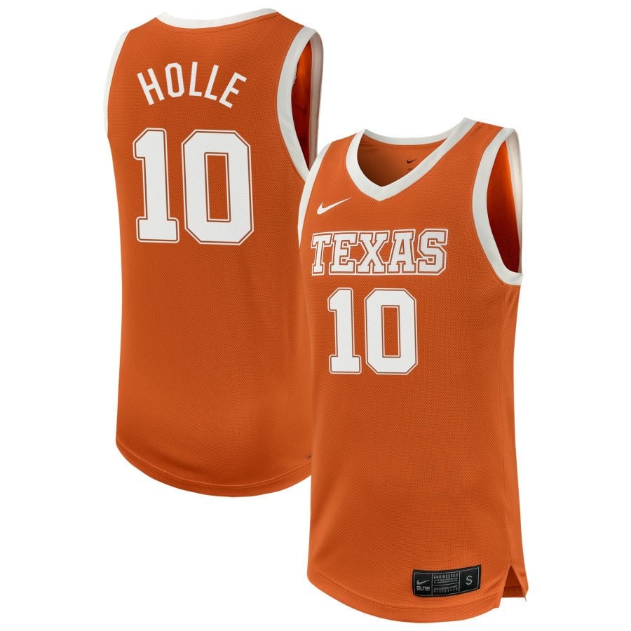 Shay Holle 10 Texas Longhorn Unisex NIL Texas Orange NCAA Jersey Unisex