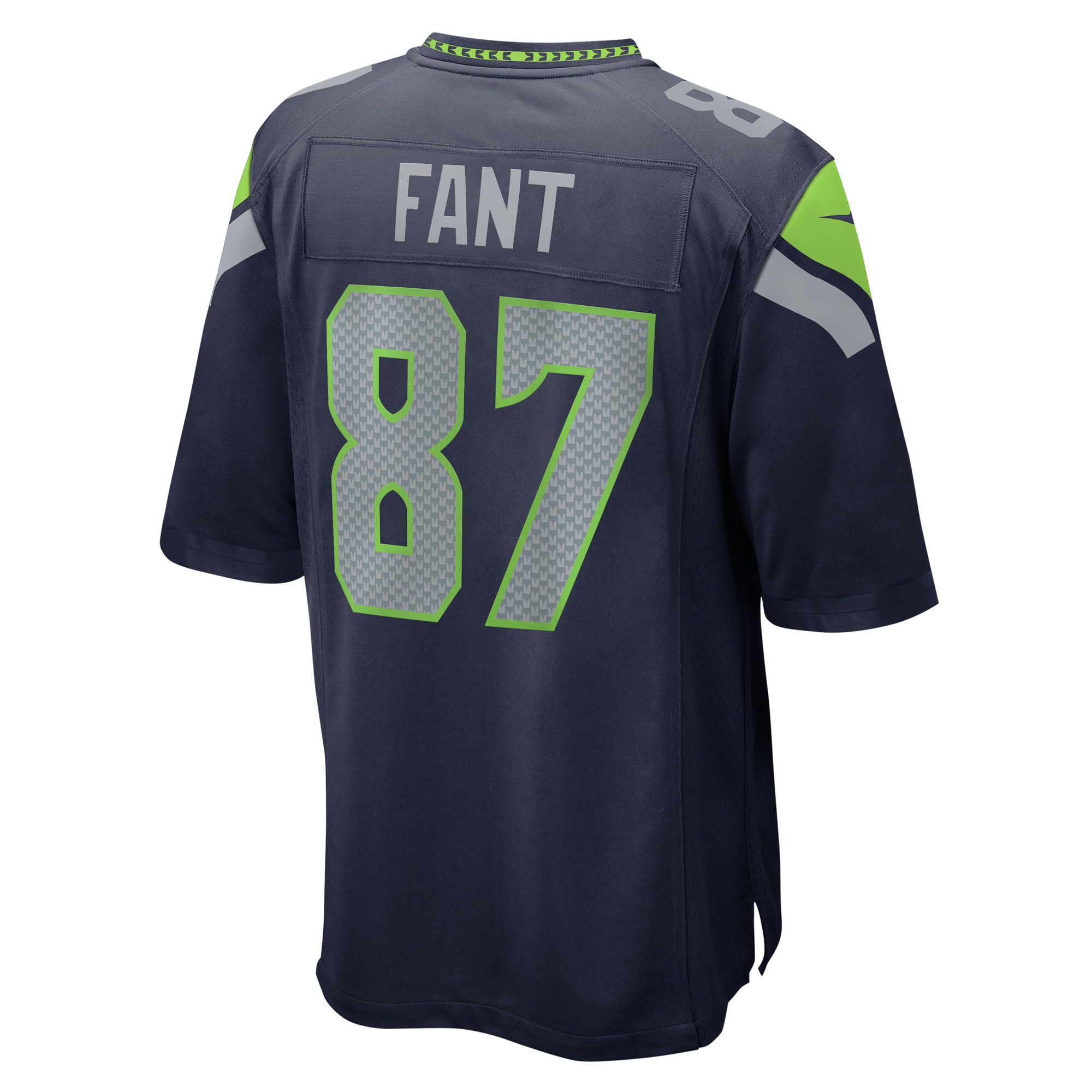 Seattle Seahawks Noah Fant College Navy Game NFL Jersey Men's
