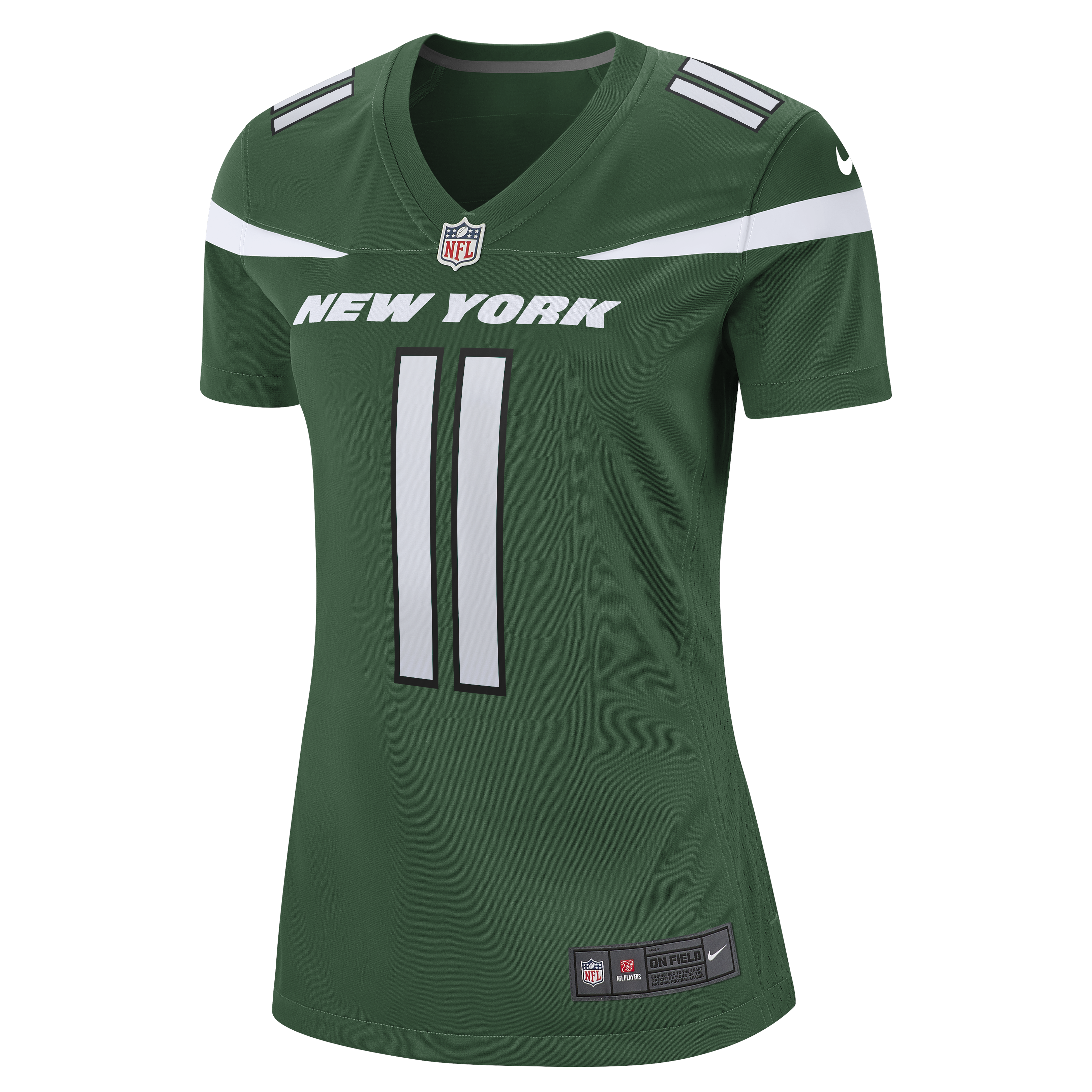 New York Jets Jermaine Johnson II Gotham Green Game NFL Jersey Women's