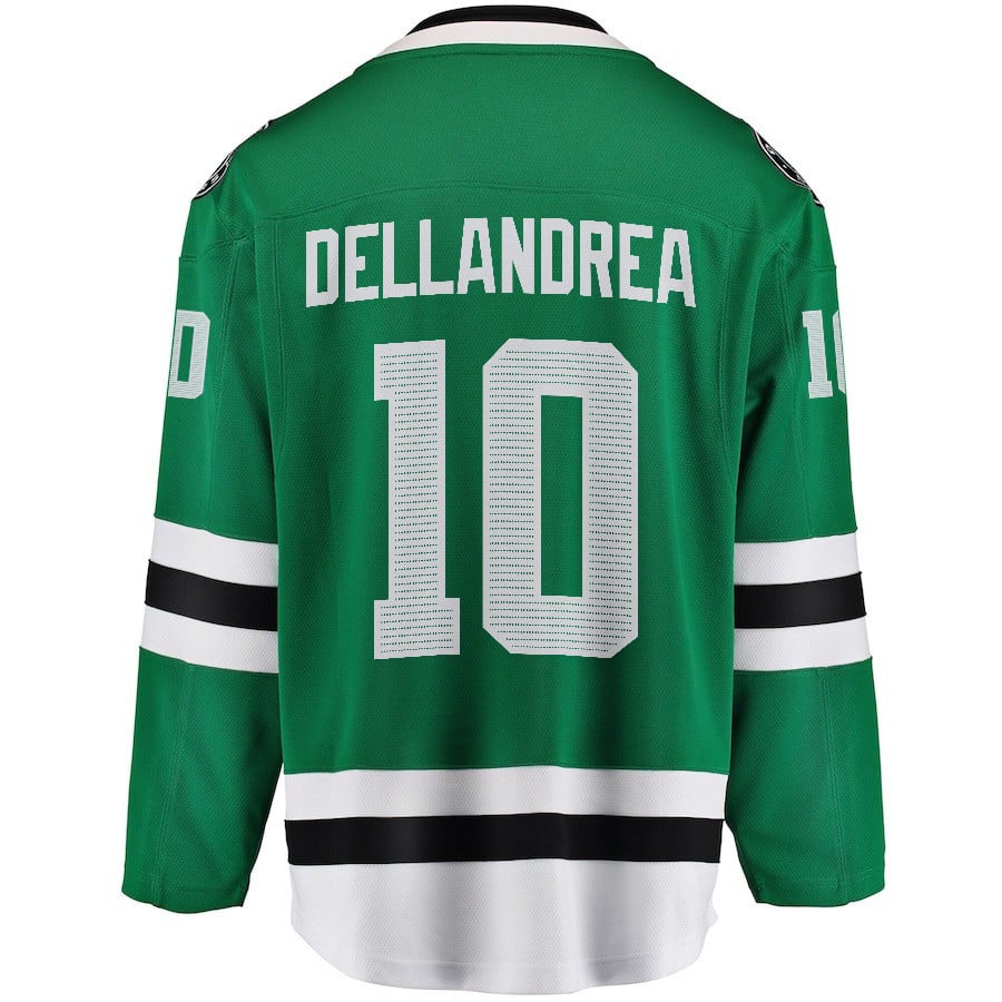 Ty Dellandrea 10 Dallas Stars 2024 Playoffs Patch Home Green NHL Jersey Men's