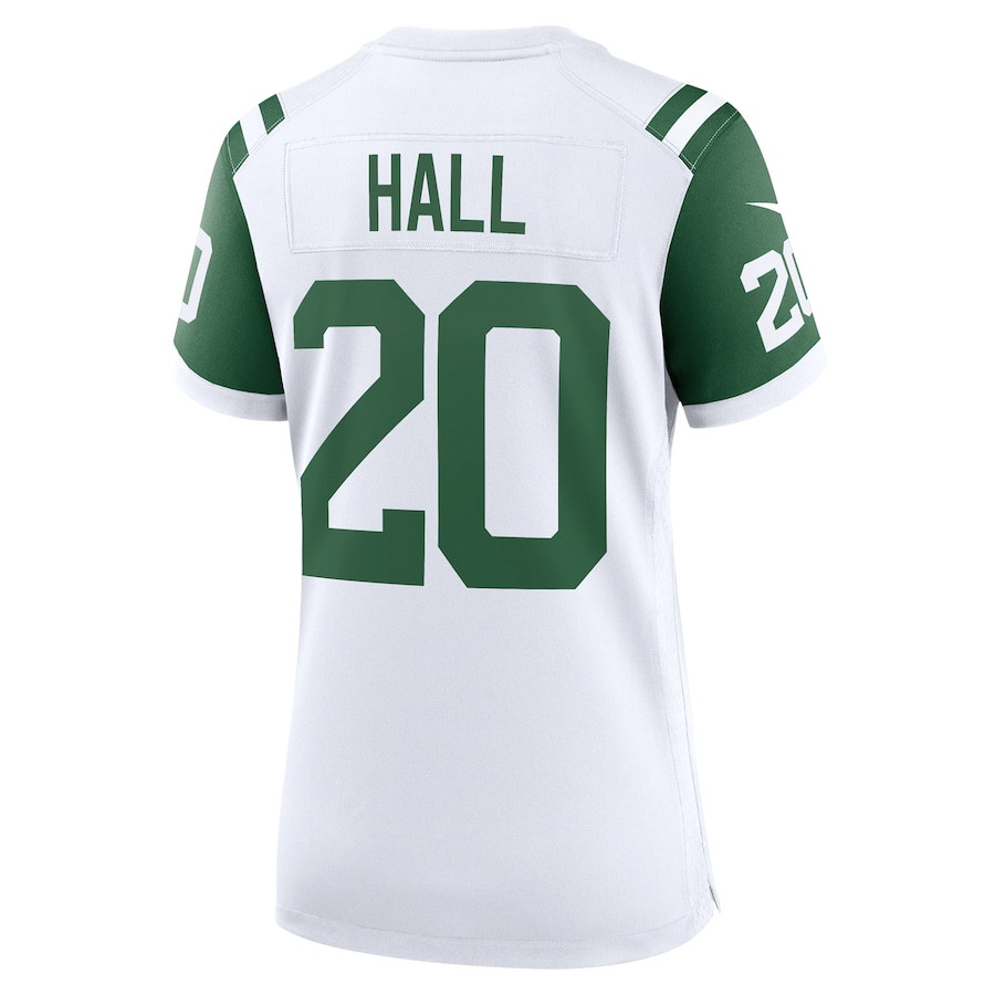 Breece Hall 20 New York Jets Classic Alternate Game White NFL Jersey Women's