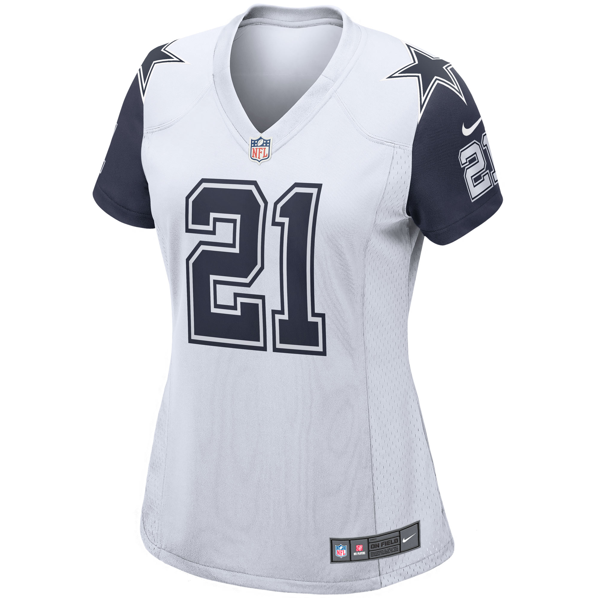 Dallas Cowboys Ezekiel Elliott White Alternate Game NFL Jersey Women's