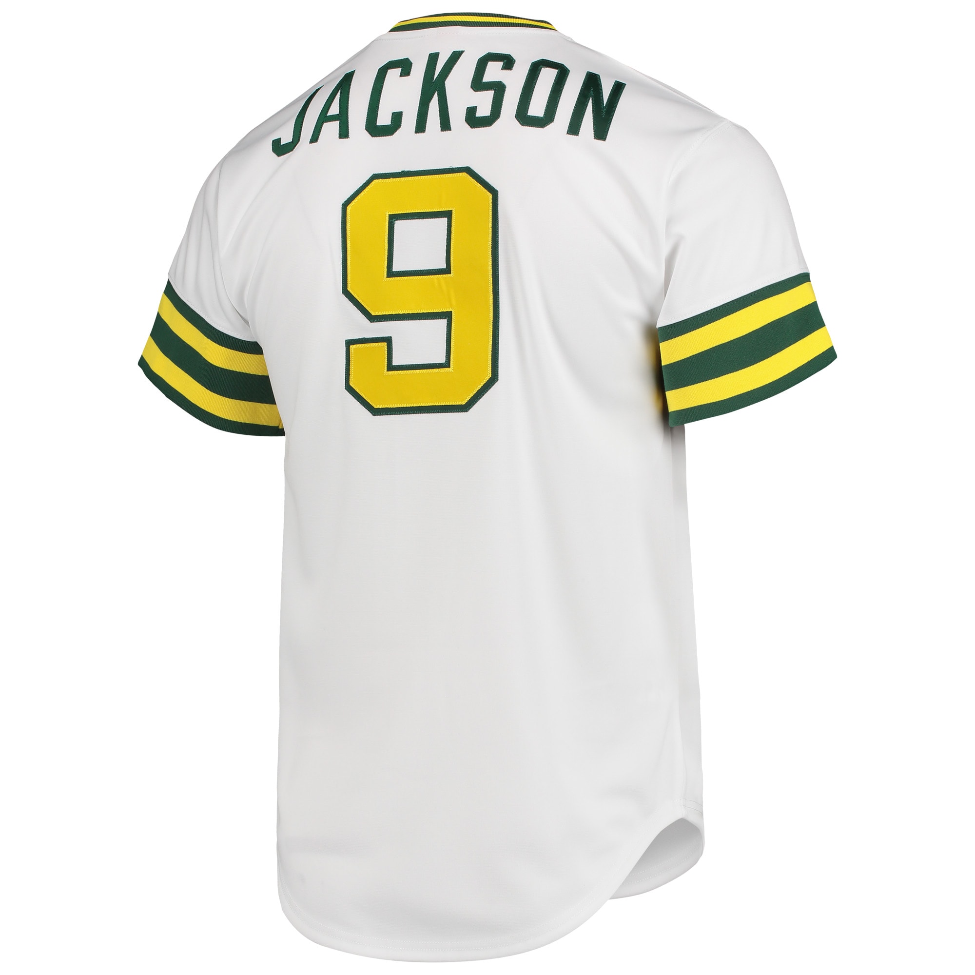 Oakland Athletics Reggie Jackson Mitchell Ness White 1972 Cooperstown Collection MLB Jersey Men's