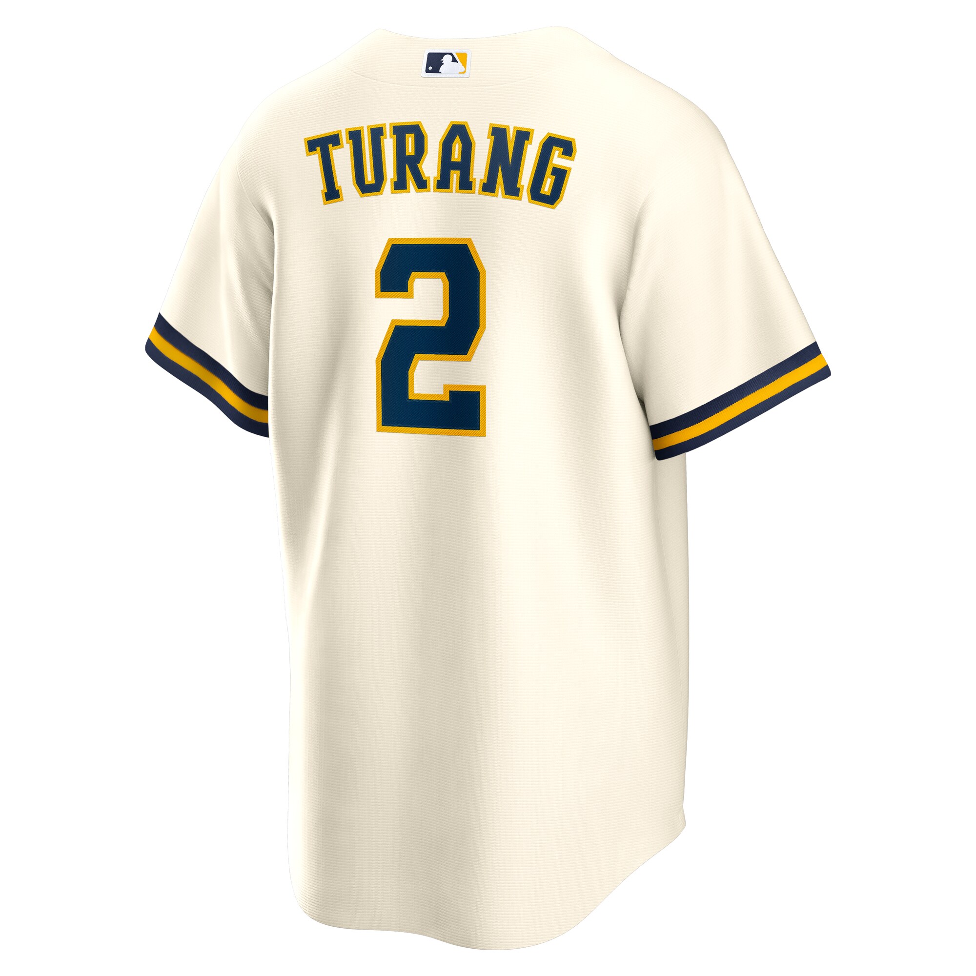 Milwaukee Brewers Brice Turang Cream Home MLB Jersey Men's