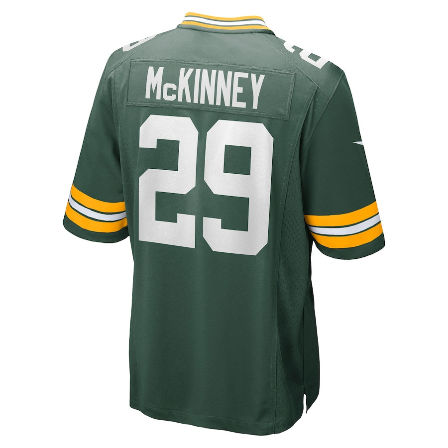 Xavier McKinney 29 Green Bay Packers Team Game Green NFL Jersey Men's