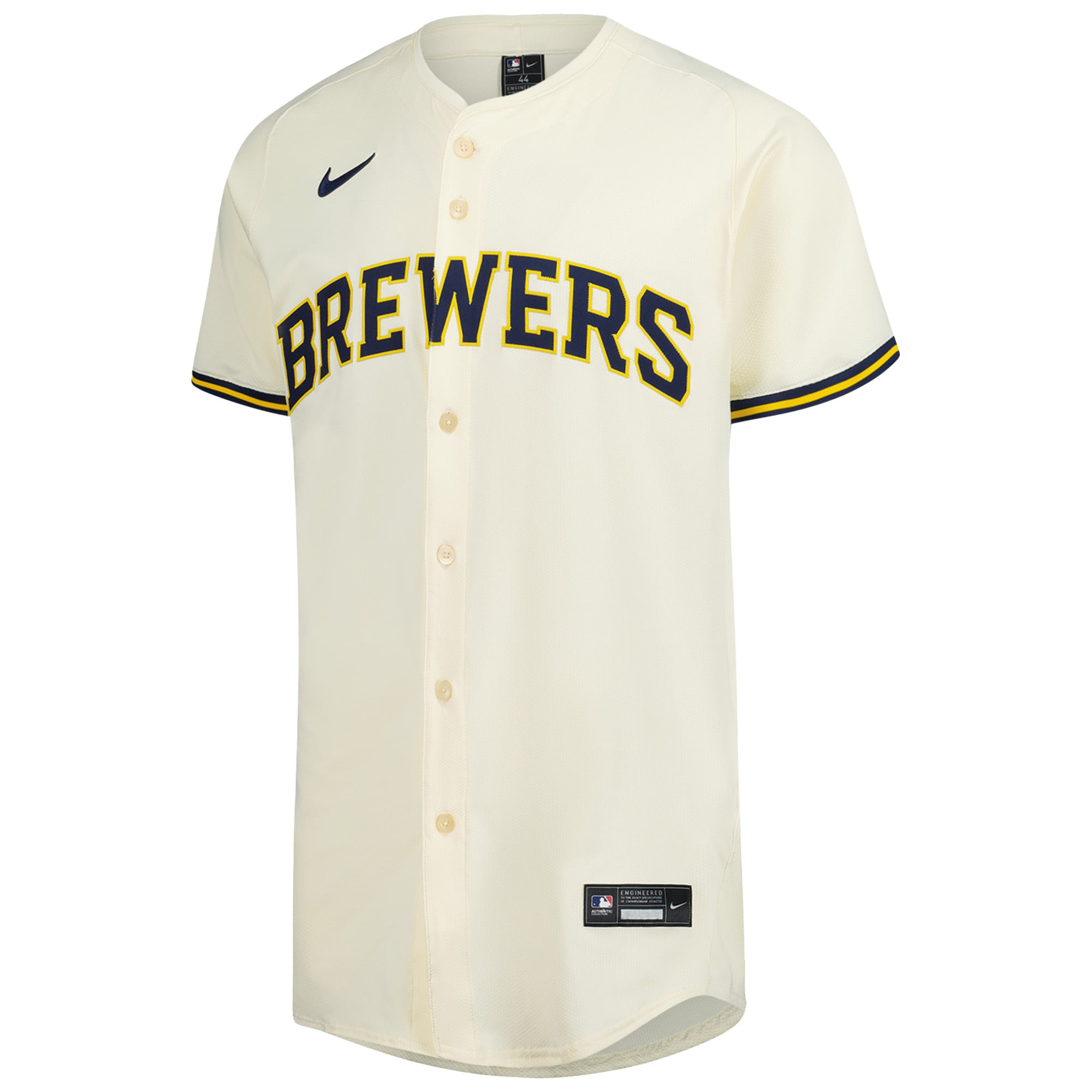 Milwaukee Brewers Cream Home Elite MLB Jersey Men's