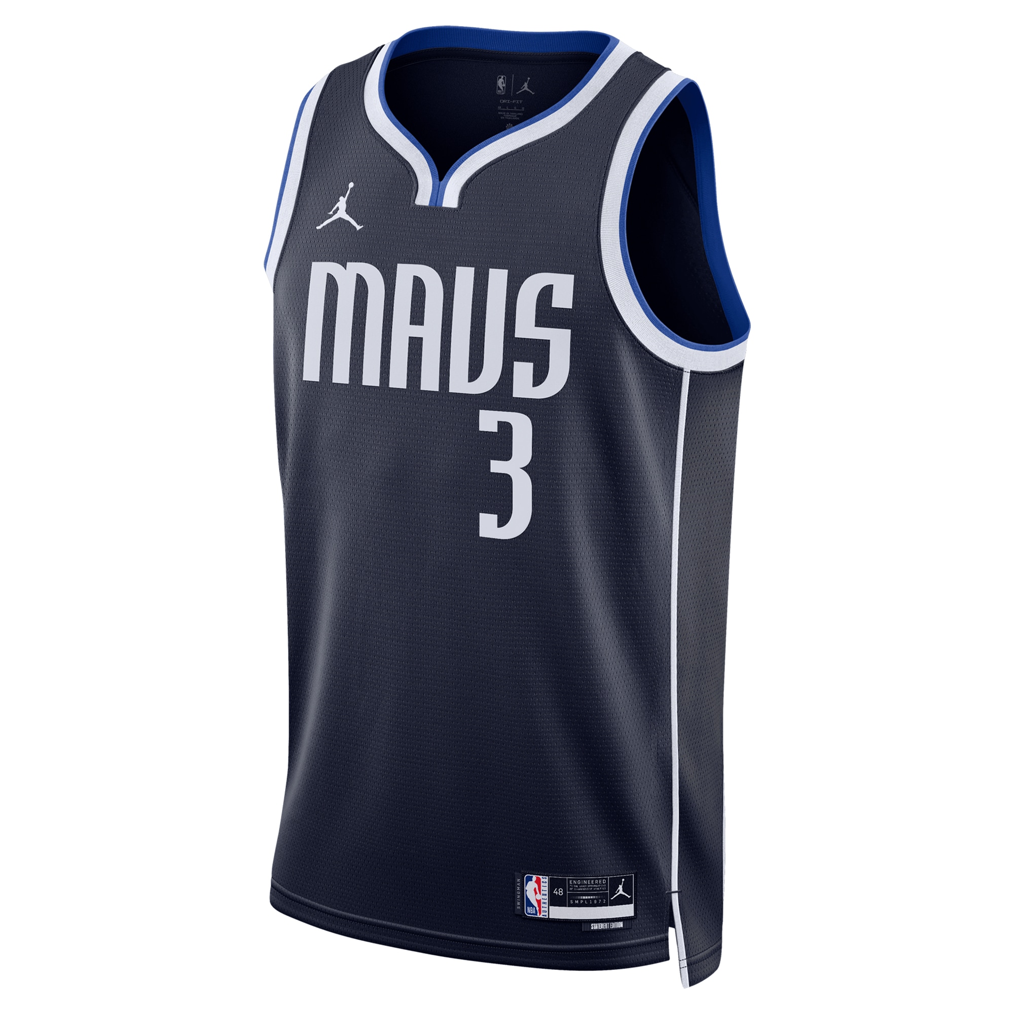 Dallas Mavericks Jordan Brand Statement Edition Swingman Navy Anthony Davi Unisex NBA Jersey Unisex