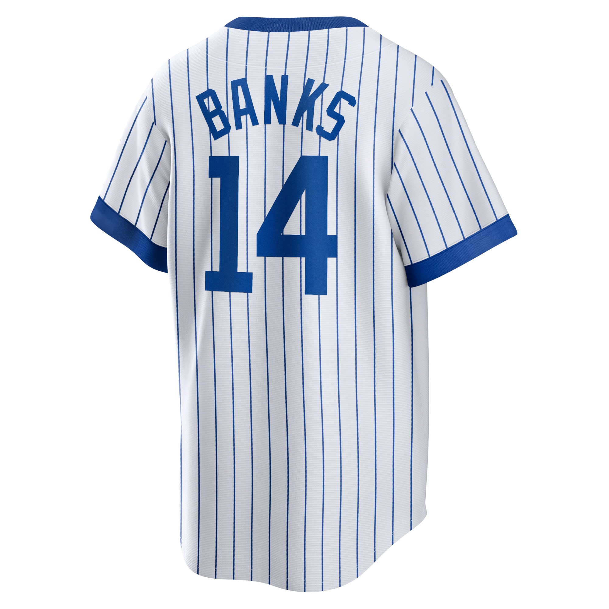 Chicago Cubs Ernie Banks White Home Cooperstown Collection Player MLB Jersey Men's