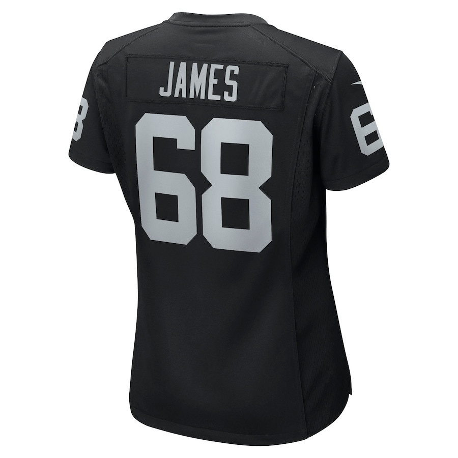 Andre James 68 Las Vegas Raiders Game Black NFL Jersey Women's