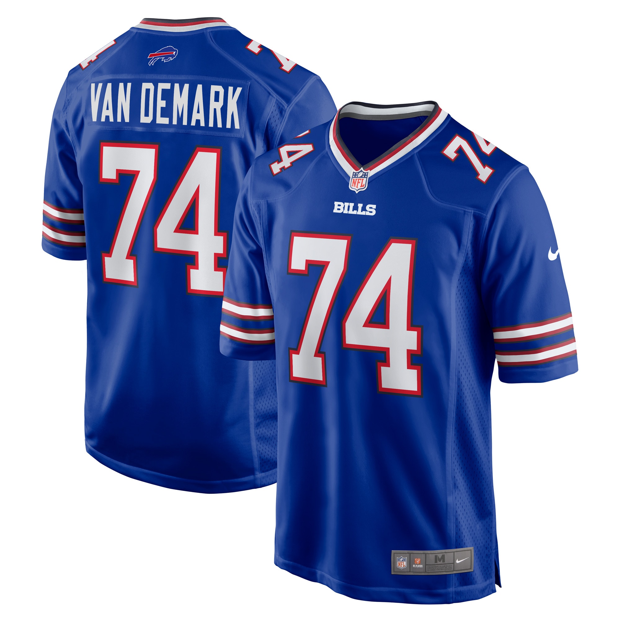 Buffalo Bills Ryan Van Demark Royal Game Player NFL Jersey Men's