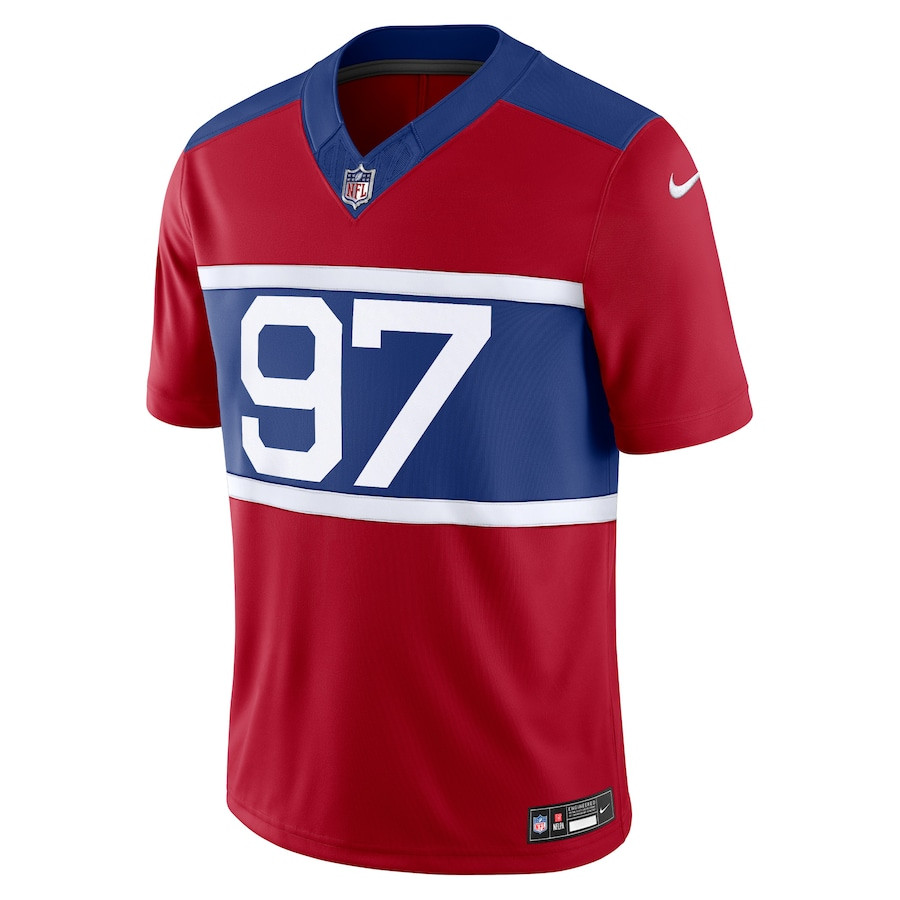 Dexter Lawrence II 97 New York Giants Alternate Vapor F.U.S.E. Limited Century Red NFL Jersey Men's