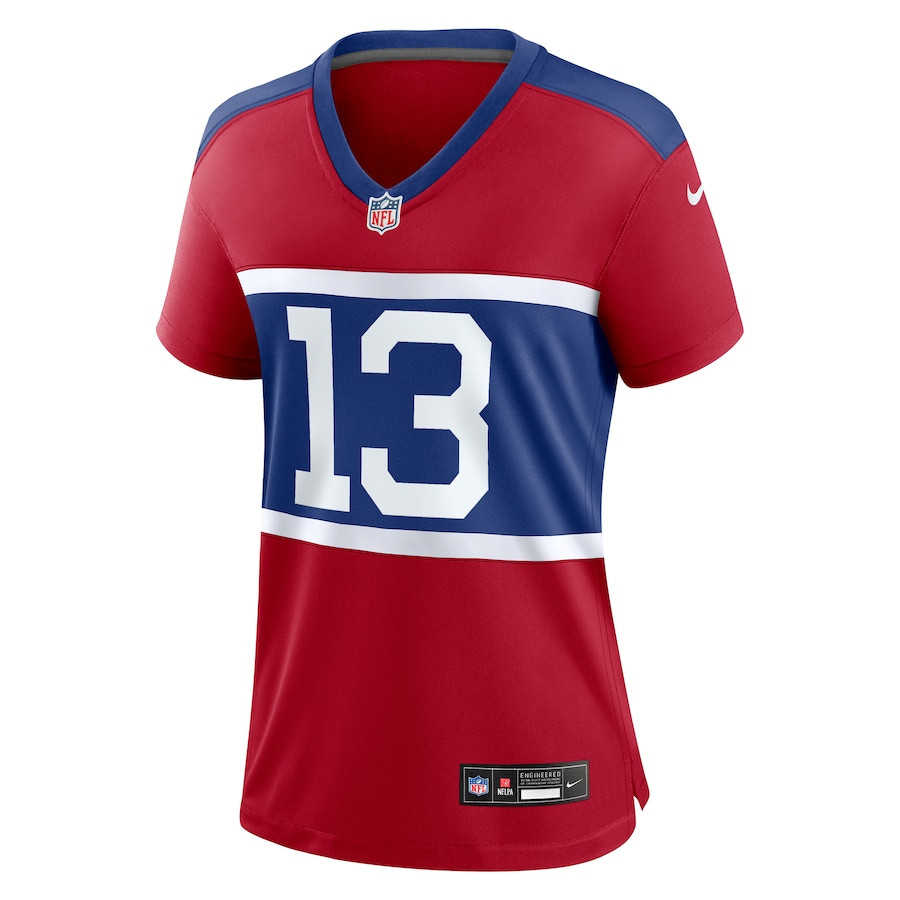 Jalin Hyatt 13 New York Giants Alternate Player Game Century Red NFL Jersey Women's