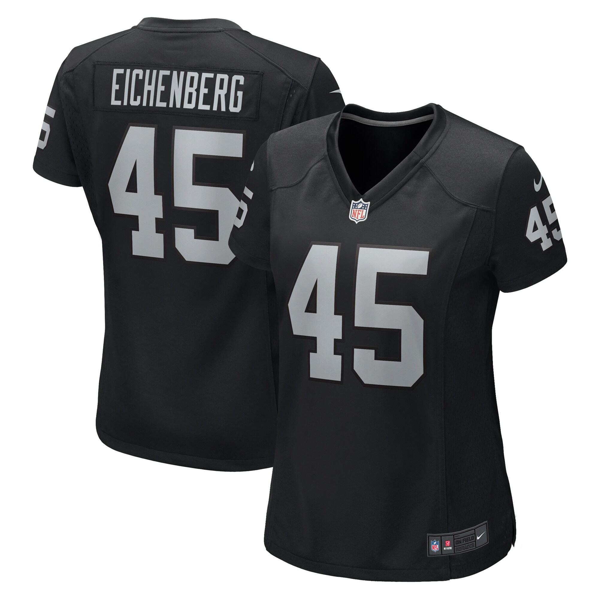 Las Vegas Raiders Tommy Eichenberg Black Game NFL Jersey Women's