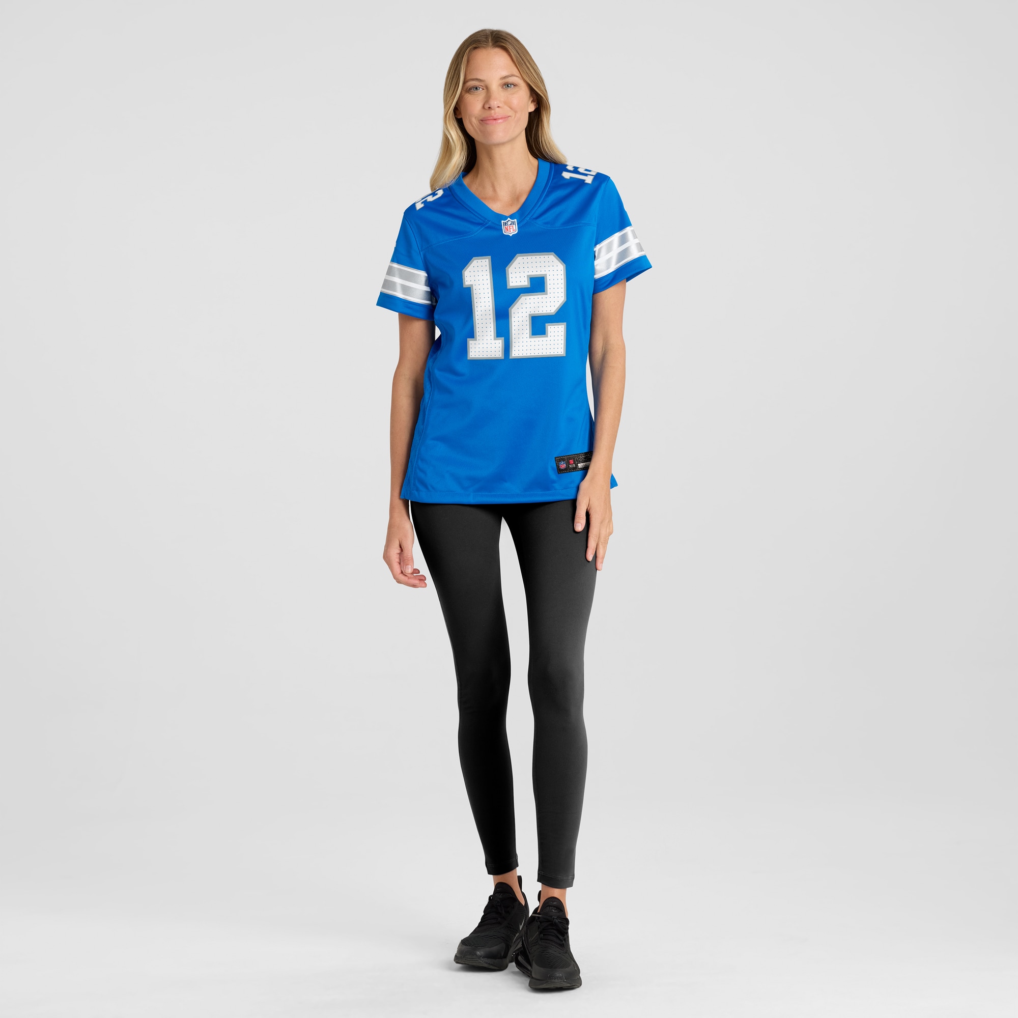 Detroit Lions Brandon Joseph Blue Team Game NFL Jersey Women's