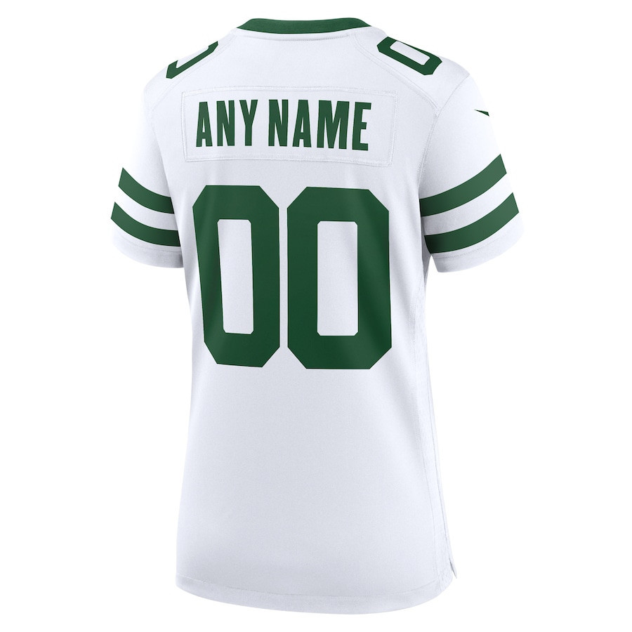 New York Jets Game Custom Women, White NFL Jersey Women's