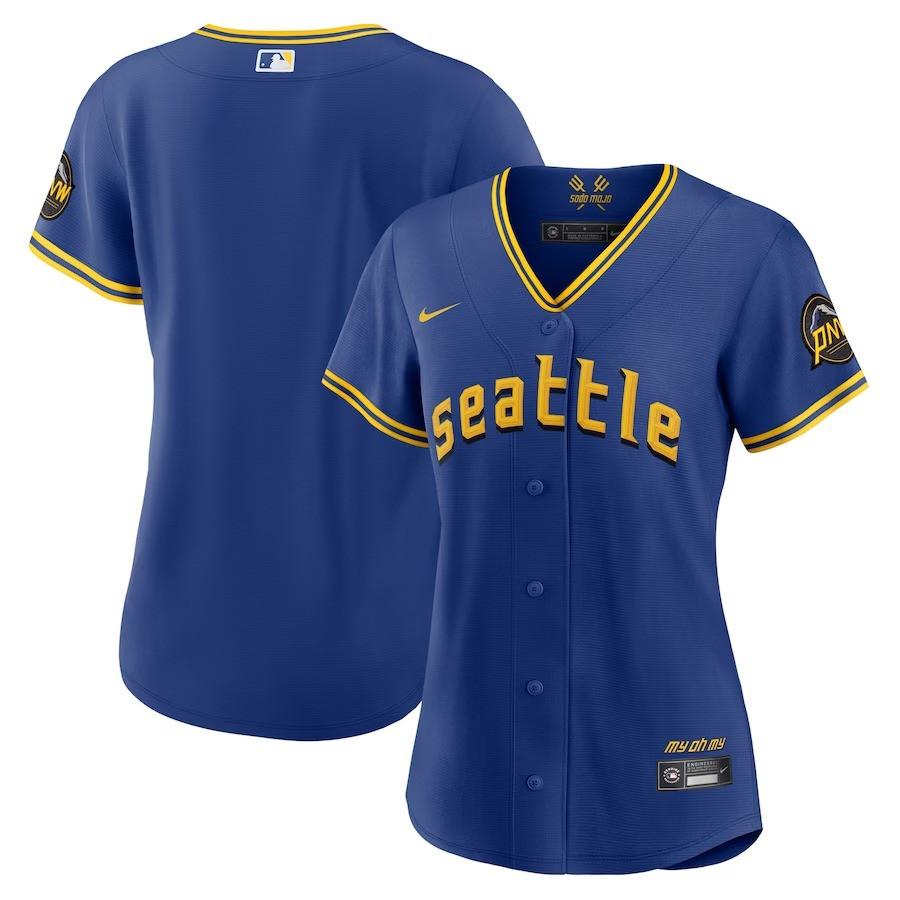 Seattle Mariners 2023 City Connect Game Royal MLB Jersey Women's