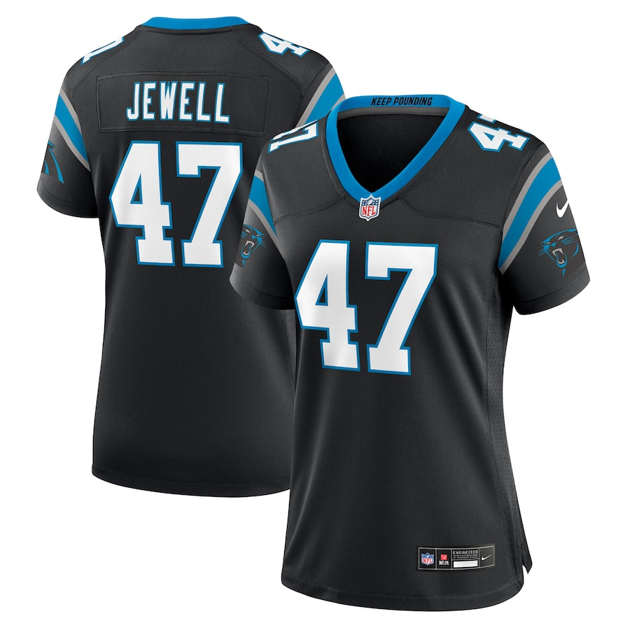Josey Jewell 47 Carolina Panthers Game Black NFL Jersey Women's