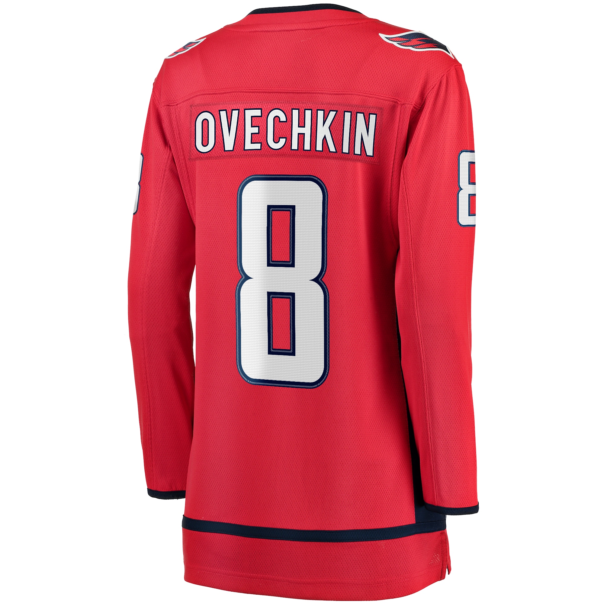 Washington Capitals Alexander Ovechkin Red Captain Patch Home Breakaway Player NHL Jersey Women's