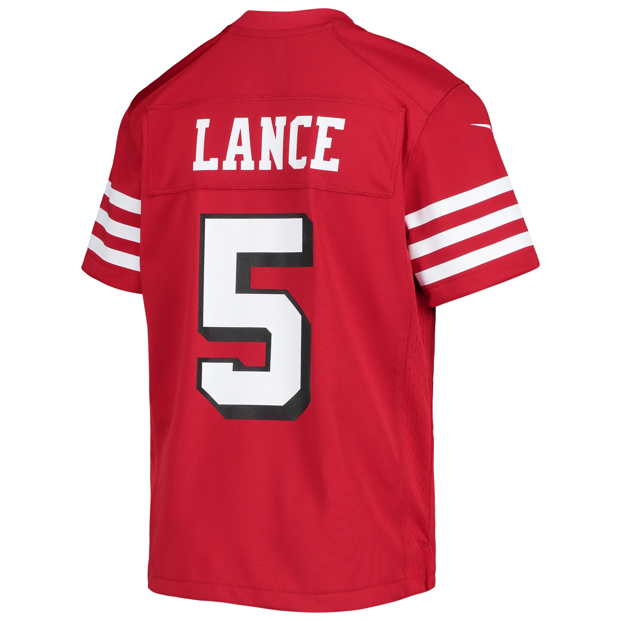 San Francisco 49ers Trey Lance Scarlet Game NFL Jersey Youth