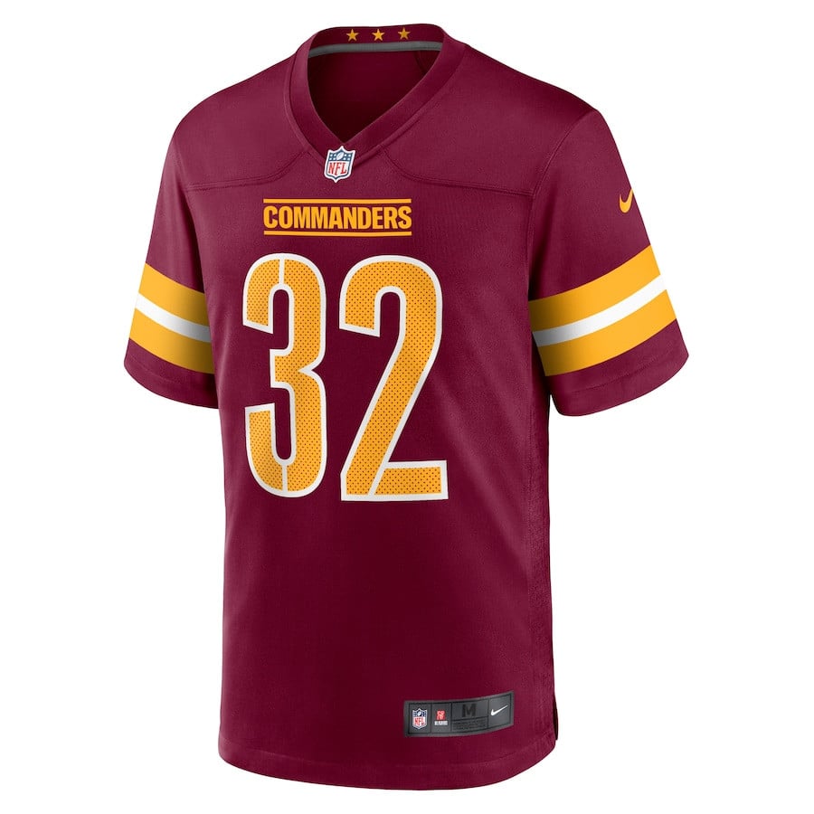 Mykal Walker 32 Washington Commanders Game Burgundy NFL Jersey Men's