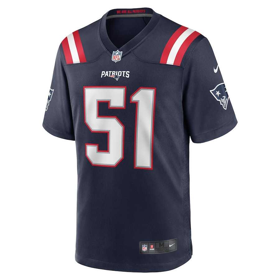 Ronnie Perkins 51 New England Patriots Game Navy NFL Jersey Men's