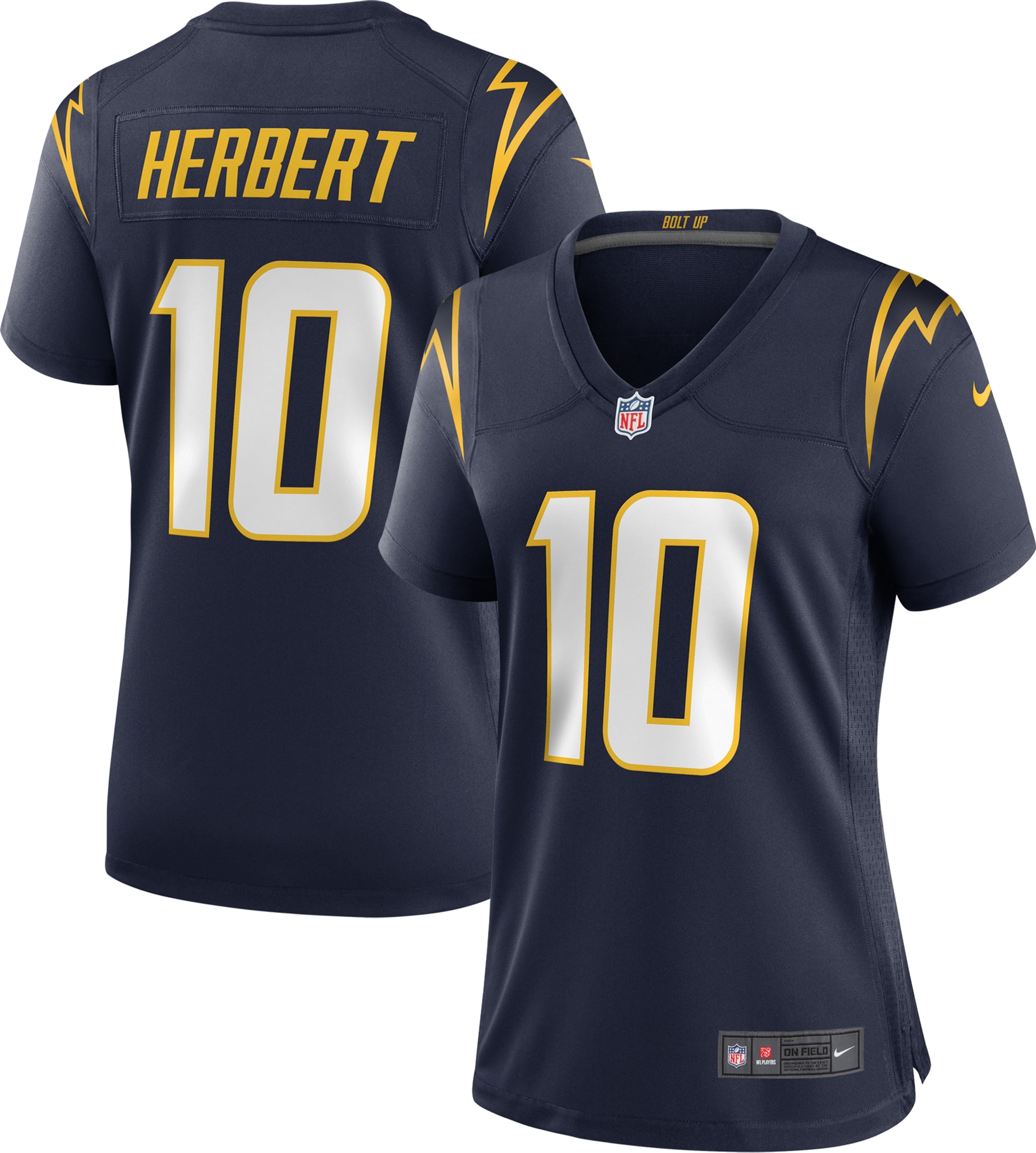 Los Angeles Chargers Justin Herbert Navy Alternate Game NFL Jersey Women's