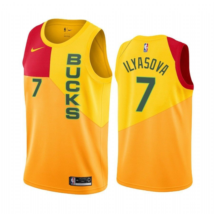 Milwaukee Bucks Ersan Ilyasova 7 City NBA Jersey Men's