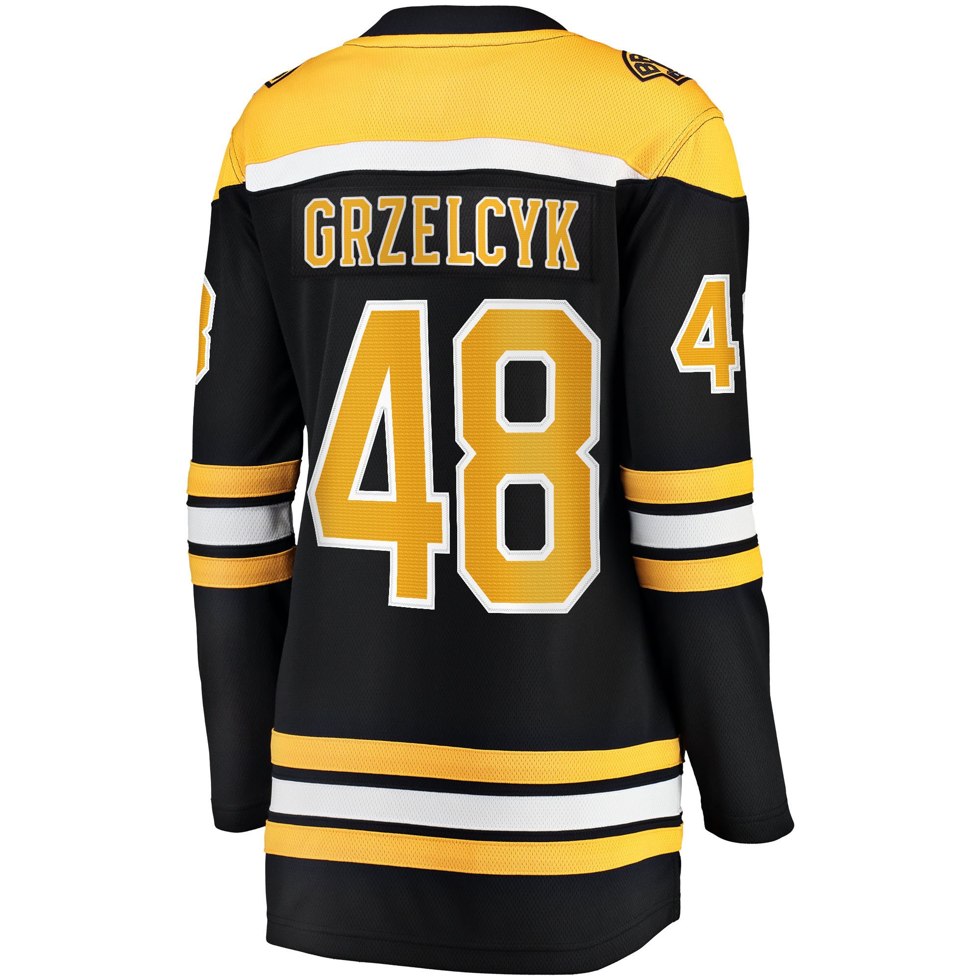Matt Grzelcyk 48 Boston Bruins Home Breakaway Women, Black NHL Jersey Women's