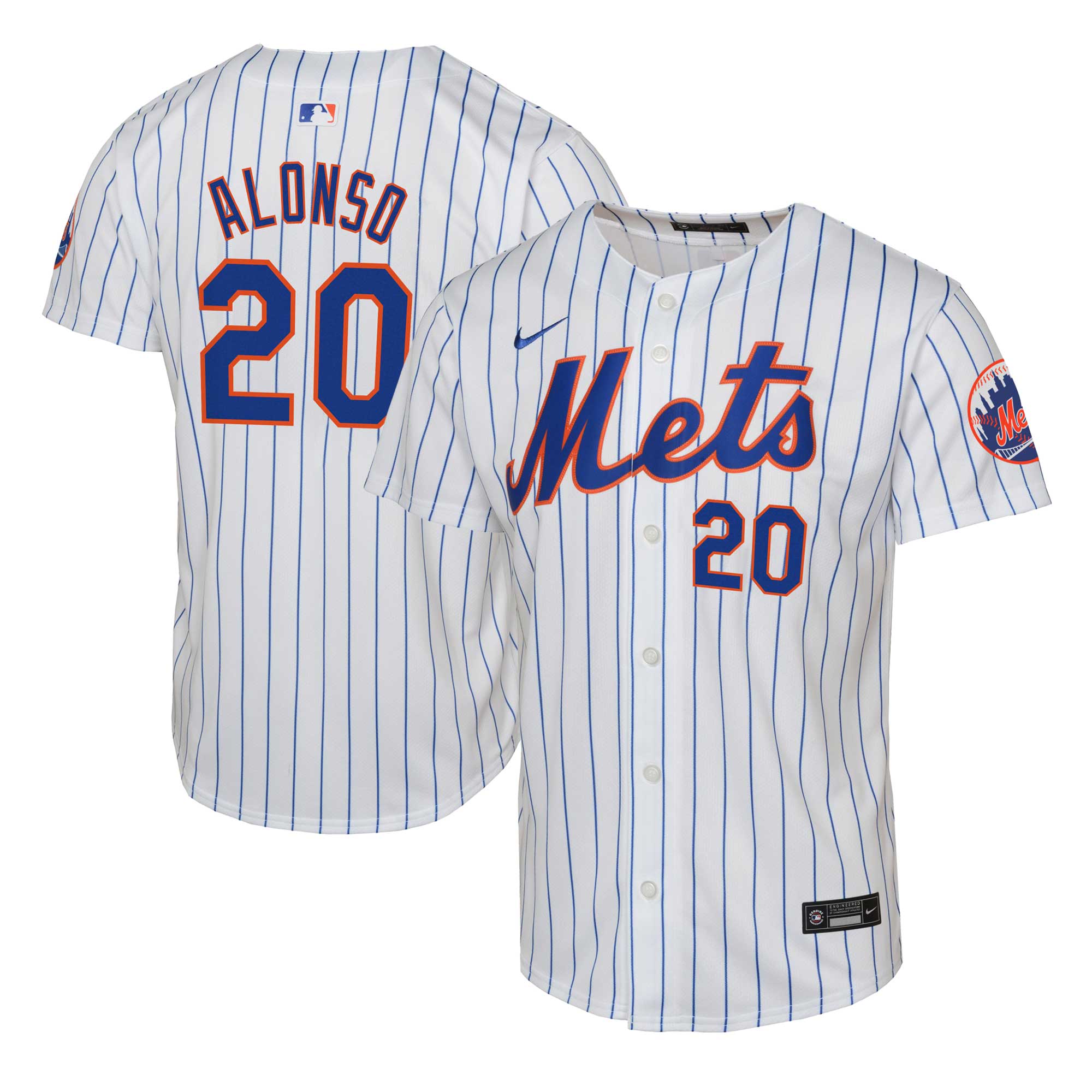 New York Mets Pete Alonso White Limited Player MLB Jersey Youth