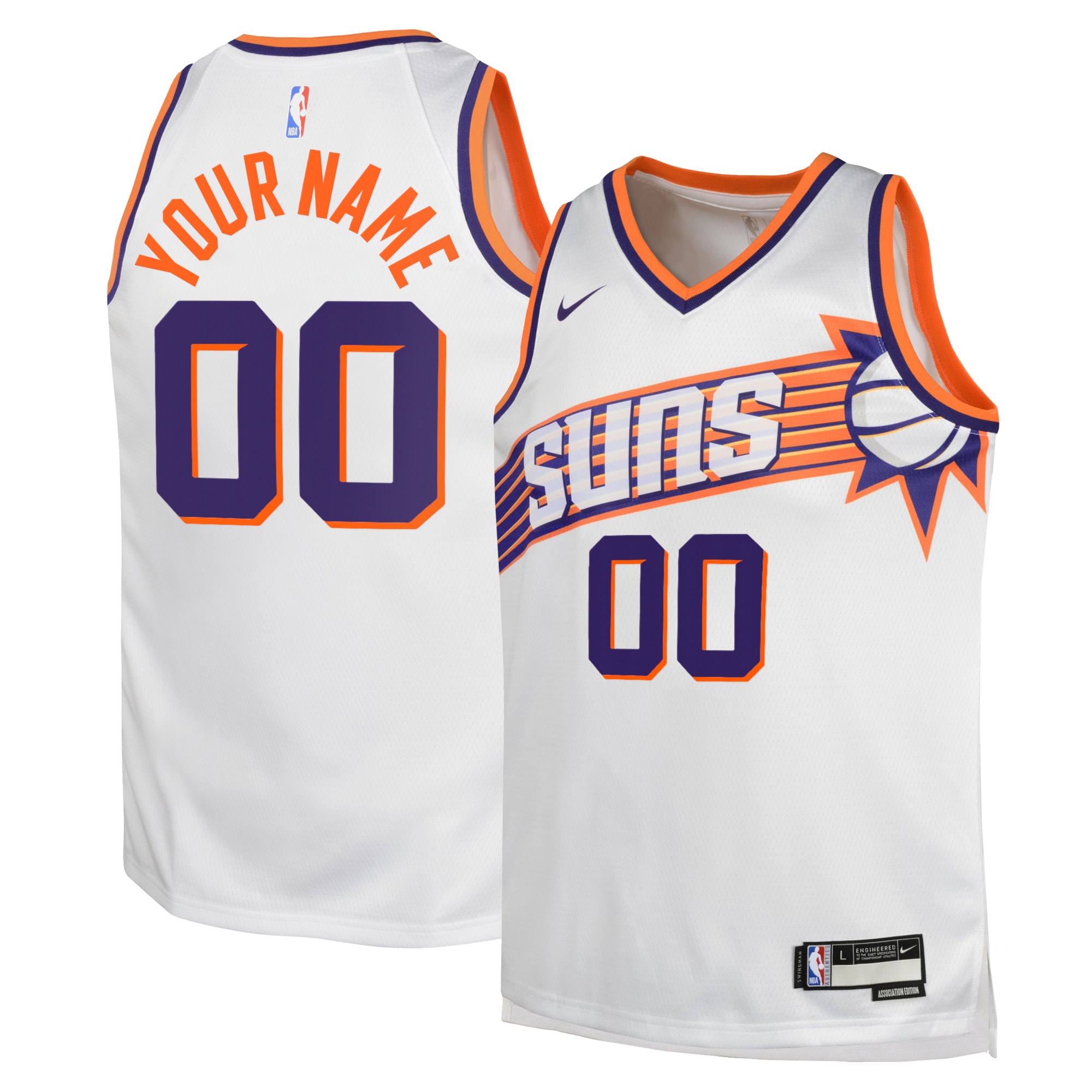 Phoenix Suns Association Swingman Custom NBA Jersey Youth