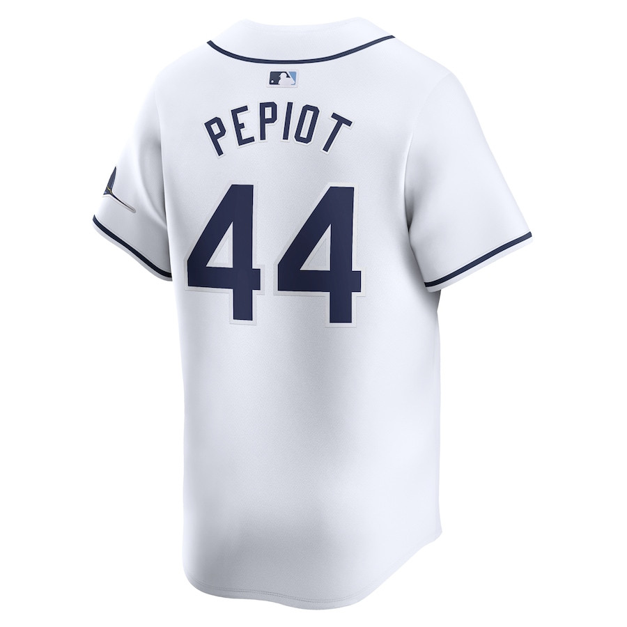 Ryan Pepiot 44 Tampa Bay Rays Home Limited White MLB Jersey Men's