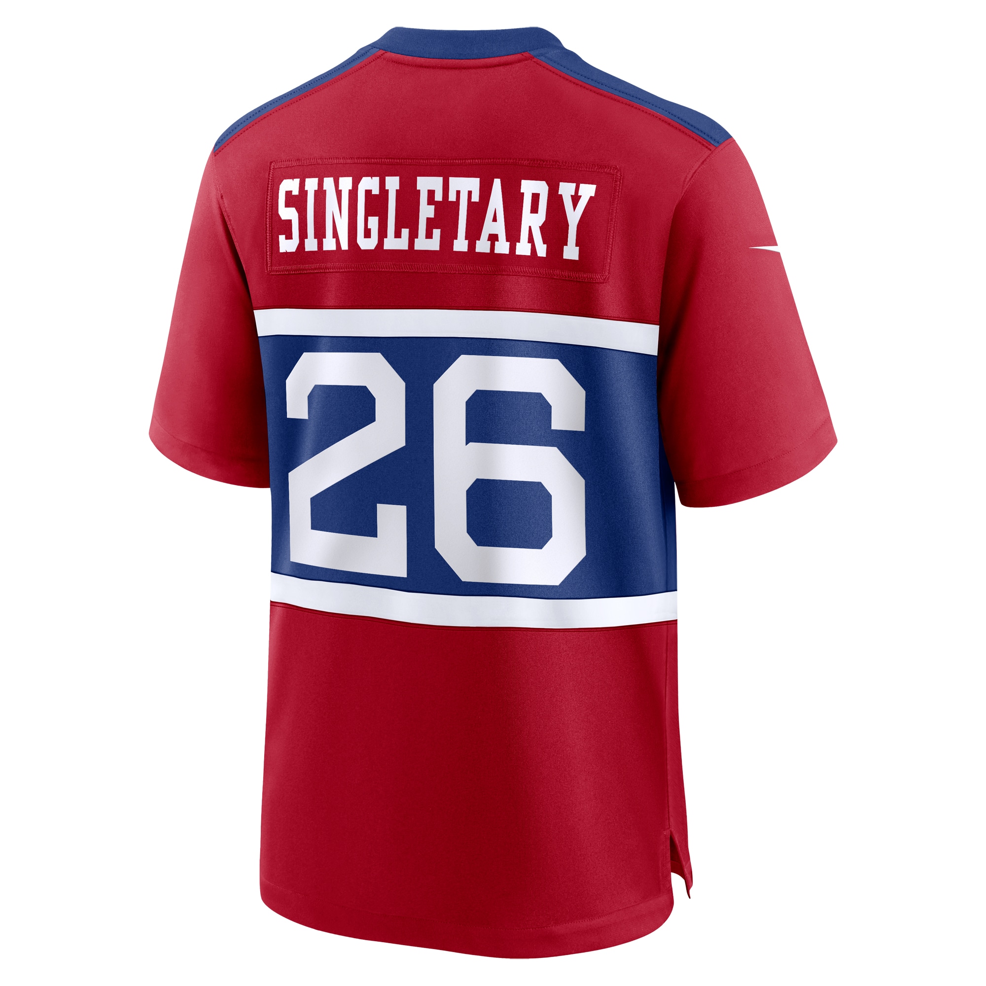 New York Giants Devin Singletary Century Red Alternate Player Game NFL Jersey Men's