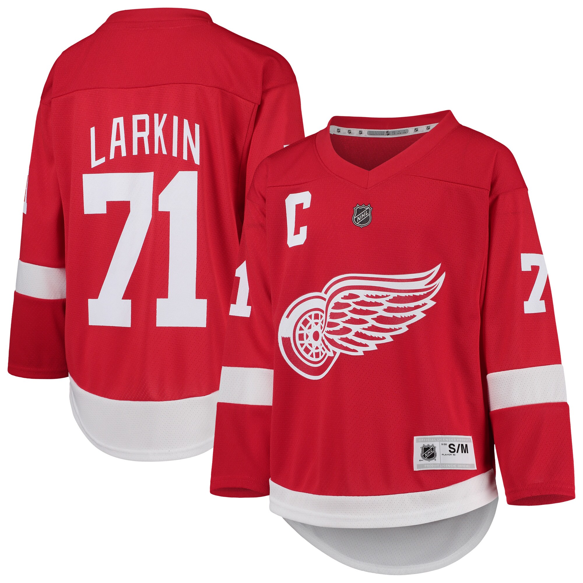 Detroit Red Wings Dylan Larkin Red Home Player NHL Jersey Youth
