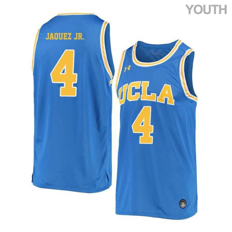 4 Jaime Jaquez Jr Blue Retro Elite UCLA Bruins NCAA Jersey Youth